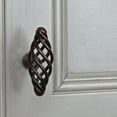 thumbnail image 3 of GlideRite 2 in. Classic Oval Birdcage Cabinet Knobs, Rustic Bronze, Pack of 25, 3 of 5