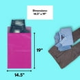 thumbnail image 2 of MMBM 14.5 x 19 Purple Poly Mailer 2 Mil Self Sealing Polybags Packaging Shipping Mailing Envelopes Bags - 500 Pieces, 2 of 6