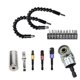thumbnail image 1 of Accesorio De Herramienta Eléctrica De 18 Piezas Con 2 Ejes Flexibles 10 Tornillos Cortos 1 Llave De Manga 4 Palancas Adaptadoras 1 Convertidor De Ángulo Recto De 105 Grados Advancent TO002751-00, 1 of 7