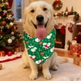 thumbnail image 5 of LIORAGLJ 25.6x16.5in Double-Sided Christmas Pet Bandana Scarf for Dogs and Cats with Reversible Santa and Tree Patterns for Holiday Parties Daily Walks and Gift Giving, 5 of 6