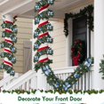 thumbnail image 5 of Guvpev 9FT Christmas Garland with Lights, Artificial Christmas Cedar Garlands Decorations with Berries, Flowers, Balls, Faux Greenery Garland Ornaments for Mantle, Table, Stairs, Indoor Outdoor Decor, 5 of 12
