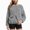 R645-Grey, variant on NOLDARES Women Pet Carrier Sweatshirt Puppy Kitten Holding Hoodies Long Sleeve Pouch Tops,Black,S