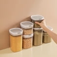 thumbnail image 2 of Airtight Coffee Storage Container, 1800ML Plastic Kitchen Canister with Lid for Coffee Bean, Flour, Sugar, Cereal, 2 of 5