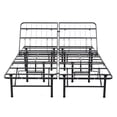 thumbnail image 3 of Hercules Heavy-Duty Adjustable Platform 14-Inch Metal Bed Frame | Mattress Foundation or Box Spring, Full, 3 of 11