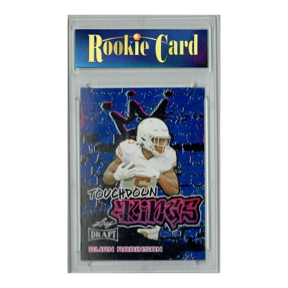 Certified Mint Bijan Robinson 2023 Leaf Football #95 Blue SP Rookie Card