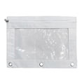 thumbnail image 2 of Estuche para lápices de 3 anillas con cremallera | Bolsa transparente de PVC para documentos | Estuche para bolígrafos de gran capacidad con carpeta desmontable para archivadores, 2 of 3