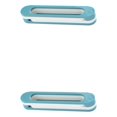 thumbnail image 4 of Toystoory Estante para zapatos 3 en 1, colgador de zapatillas de PP, estante de almacenamiento de toallas plegable montado en la pared para el Azul 2piezas, 4 of 6