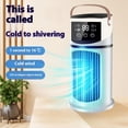 thumbnail image 2 of MKHSQHDG Today's Deals Portable Usb Desktop Fan with Humidifier and Mist Function Fan Personal Air Cooler with Adjustable Speed Quiet Operation for Home, 2 of 6