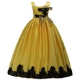 thumbnail image 5 of Vestido de novia para niña, vestido de noche de pasarela para niña, vestido de princesa para niña mediana y grande, vestido de fiesta de larga duración, 5 of 5