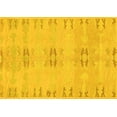 thumbnail image 1 of Ahgly Company Indoor Rectangle Abstract Yellow Modern Area Rugs, 2' x 4', 1 of 4