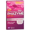 Phazyme Maximum Strength 250 mg Anti-Gas Simethicone Soft Gels, 12 ea, 3 Pack