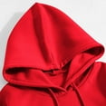 thumbnail image 3 of Rbaofujie Tunique à Capuche pour Femmes Mode à Capuche à Cordon Manches Longues Imprimé Haut Rouge Coa pour Adolescentes, 3 of 5