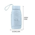 thumbnail image 3 of QTBIUQ Capsule Umbrella Umbrella Sun Protection Umbrella Portable Protection Mini Umbrella Pocket Folding Umbrella Light Blue, 3 of 8