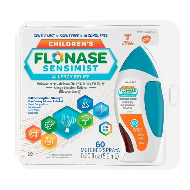 Flonase Sensimist Children's Allergy Relief Spray, Gentle Mist, 60