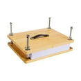 thumbnail image 2 of AMLESO Bamboo Wood Book Press Portable Book Binding Machine for Home Office Desktop 39.5cmx29.5cm, 2 of 8