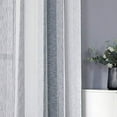 thumbnail image 5 of GymChoice Black and White Sheer Curtains,Vertical Stripe Voile Grommet Sheer Curtain Window Panels Yarn Dyed Faux Linen Textured Semi Sheer Window Curtain Drapes ,2 Panels, 5 of 7