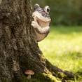 thumbnail image 5 of Kumdkd Peeking Frog Tree Ornament, Resin Garden Decor with Realistic Bark Texture, 3.54x1.77x1.57in Weatherproof Hanging Decoration for Patio, Fence, Fairy Garden & Outdoor Whimsical Decor, 5 of 6