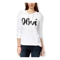 thumbnail image 1 of Pretty Rebellious Clothing Obvi Glitter Sudadera con capucha para mujer, blanco, XL, 1 of 2