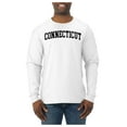 thumbnail image 2 of Wild Bobby State of Connecticut College Style Men Long Sleeve Shirt, 2 of 6