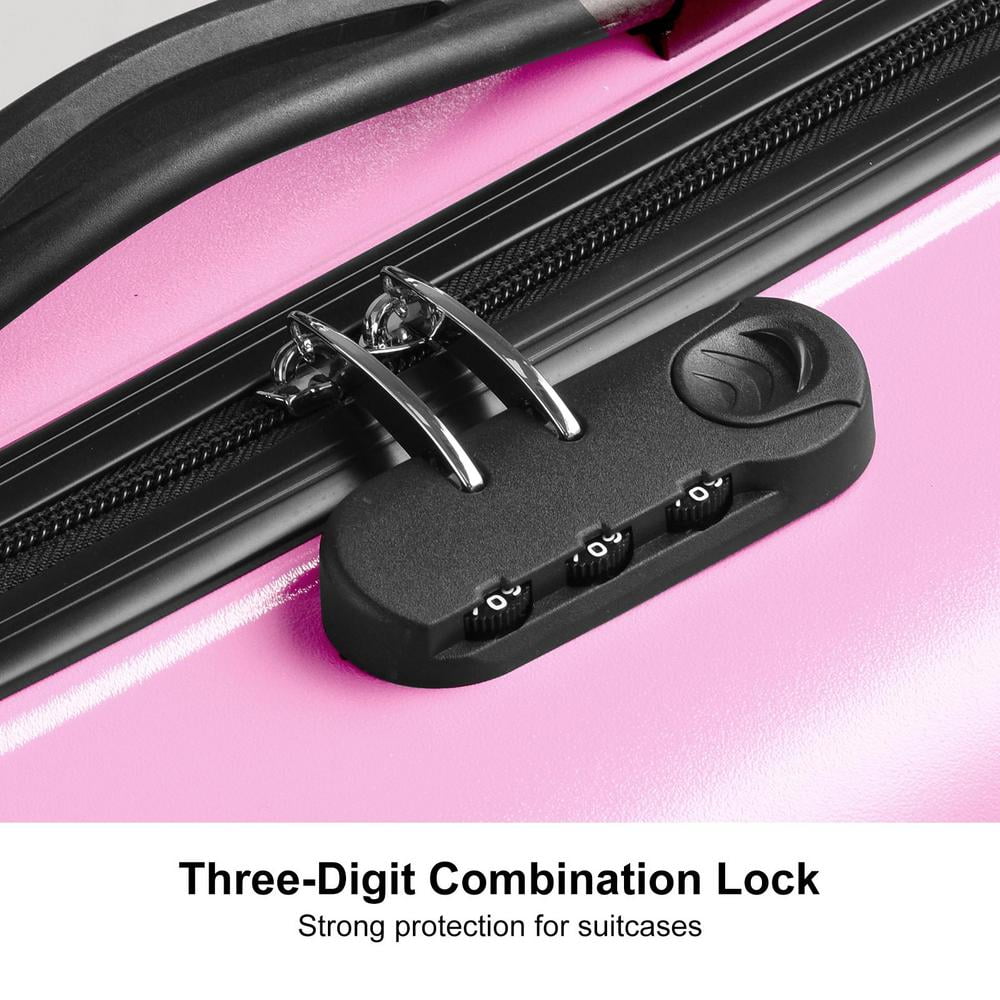 WAASOSCON 3-9 Years Old Ride-On Suitcase with 360° Swivel Wheels and Rear Brake, 24 Inch Airplane-Approved Luggage with 3-Digit Lock, Anti-Scratch Frosted Design
