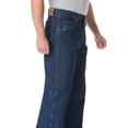 thumbnail image 4 of Vaqueros Wrangler de corte holgado para hombre, azul marino envejecido, tamaño 48 de ancho x 38 de largo, 4 of 6