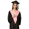 thumbnail image 5 of Fgnfyis Graduation V Shaped Scarf Stole and Ceremonial Satin Ribbon for Adult Graduation Solid Color Accessory Pink, 5 of 5