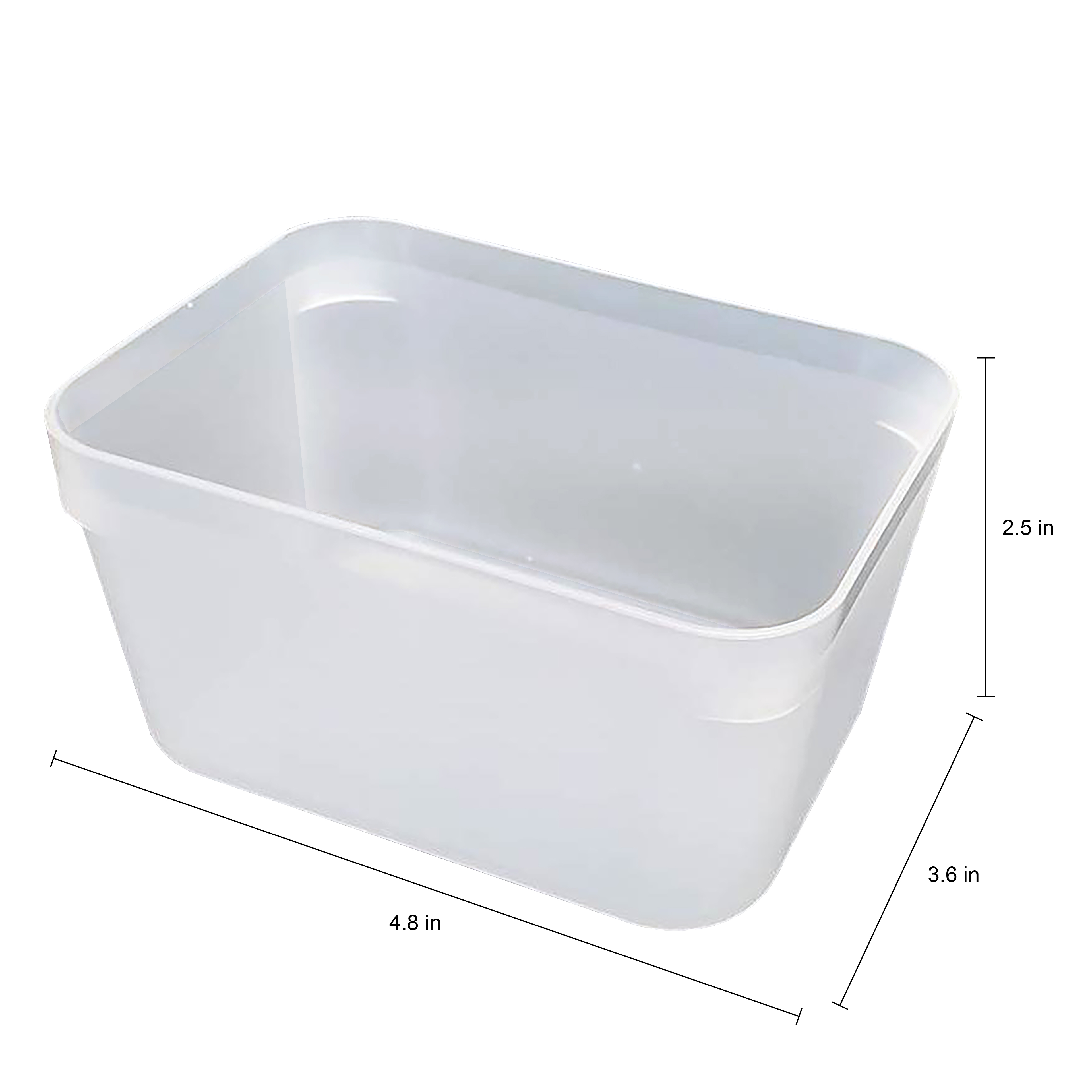 4.8" Clear Drawer Organizer Set by Simply Tidy – Small Plastic Storage Trays for Craft Supplies - Tools & Office Drawers - Stackable Design - 24 Pack