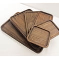 thumbnail image 2 of Wosthever Bandeja de almacenamiento para servir pasteles de madera, tabla de queso para repostería de té, platos de para cortar frutas, Mostrada siete 34 cm * 23 cm * 2 cm, 2 of 6