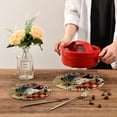 thumbnail image 7 of SKYSONIC Rooster Vintage Fall Pot Holders Trivets, 2 Pcs Heat Resistant Trivets,Autumn Retro Cotton Thread Weave Mats for Hot Pads Pans Pot Bowl Teapot for Kitchen Decor, 7 of 7