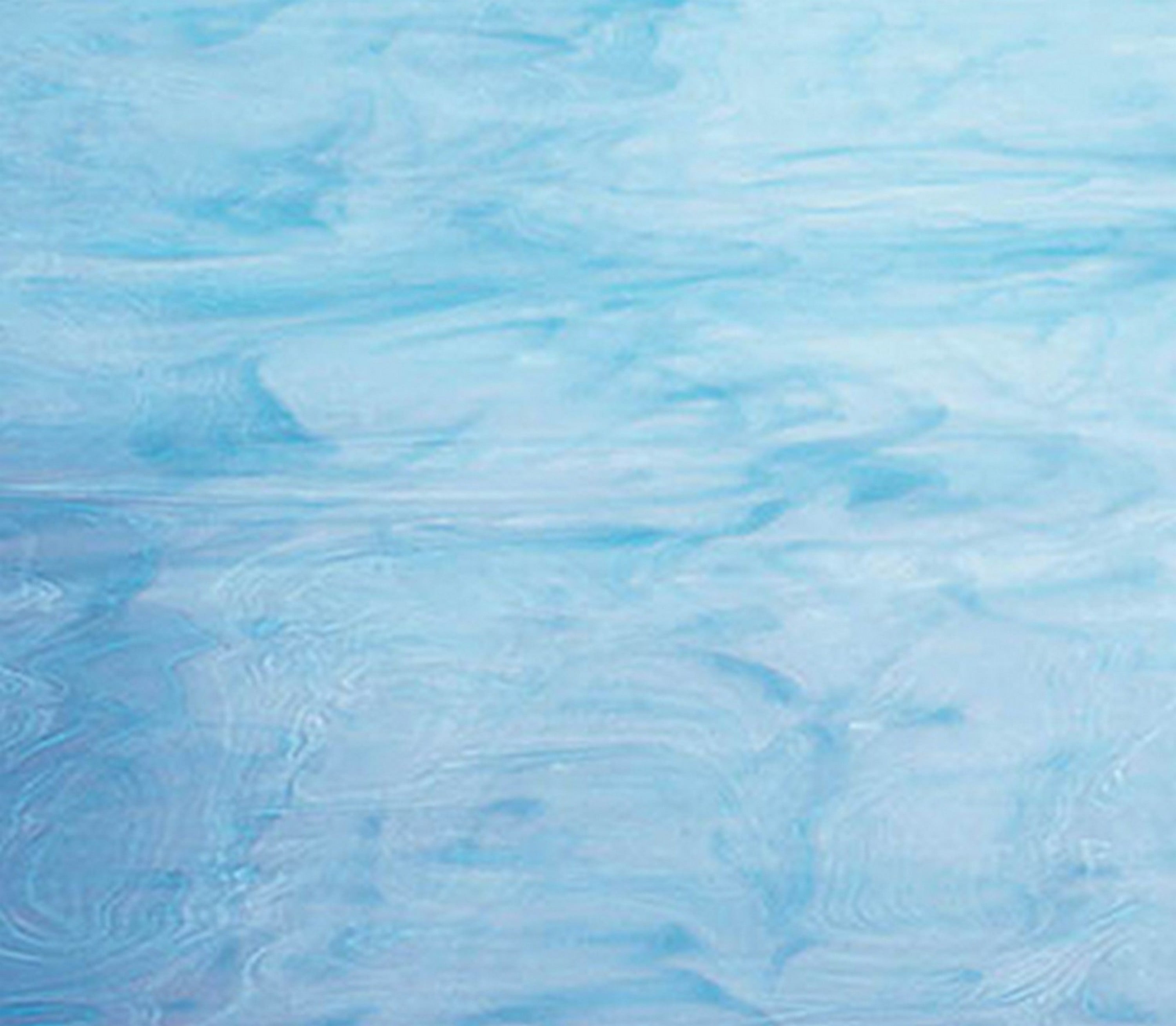 OCEANSIDE STAINED/FUSING GLASS SHEETS WHITE/SKY BLUE FUSIBLE (Large