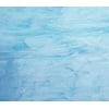 OCEANSIDE STAINED/FUSING GLASS SHEETS - WHITE/SKY BLUE FUSIBLE (Large 12" x 16")