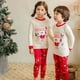 thumbnail image 2 of Conjunto de ropa interior para niños, suéter de algodón puro para niños y niñas, ropa para el hogar, regalo de Navidad, otoño e invierno, novedad de 2020, 2 of 4