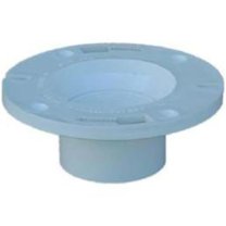 Charlotte Pipe & Foundry PVC008010600HA 4 x 3 in. Pop Top Reducing Closet Flange, Silver