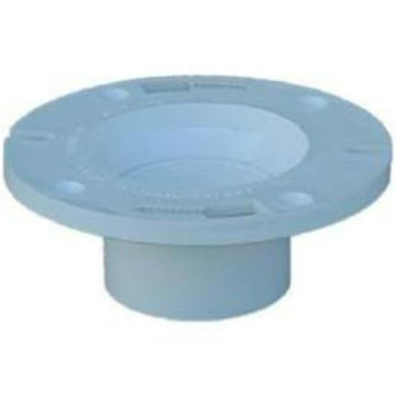 Charlotte Pipe & Foundry PVC008010600HA 4 x 3 in. Pop Top Reducing Closet Flange, Silver