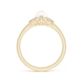thumbnail image 2 of ANGARA Starburst Freshwater Cultured Pearl and Diamond Gemini Stackable Ring in 14K Yellow Gold for Women | June Birthstone, Birthday, Anniversary, Jewelry Gift for Women | Pearl Ring, 2 of 10