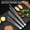C, variant on 304 Stainless Steel Korean BBQ Tongs, Outdoor Barbecue Meat and Steak Clip with Fan Shaped Head, Food Grade Grill Tongs for Cooking, Serving and Camping