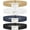 D-black+blue+white+yellow, variant on 4 Pack Women Stretch Belt Invisible Elastic Web Strap Belt for Pants Jeans Dresses
