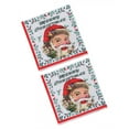 thumbnail image 4 of Servilletas navideñas, servilletas de cóctel, servilletas de papel desechables, servilletas de papel para mesa de café cabeza de Papá Noel, 4 of 9
