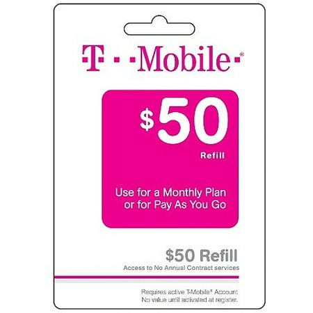 (Email Delivery) T-Mobile Monthly4G $50 Unlimited Talk, Unlimited Text, and Unlimited Web access (first 100 MB at up to 4G (Best Value Prepaid Cell Phone Plans)