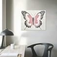 thumbnail image 4 of PIKWEEK  Animals Southwestern Wrapped Canvas Art - Butterfly Illusion Blush and Silver, Wall Art for Living Room, Bedroom, and Bathroom, Pink and Gray Home Decor, 4 of 5