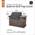 thumbnail image 2 of Classic Accessories Water-Resistant 57 Inch Built-In BBQ Grill Top Cover, 2 of 5