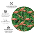 thumbnail image 3 of Vsdgher Flamingo Leather Coasters for Drinks, Durable Drink Coasters 4 Set for Tabletop Protection, Luxurious Home Décor and Housewarming Gift ( {designName})Round Shape, 3 of 6