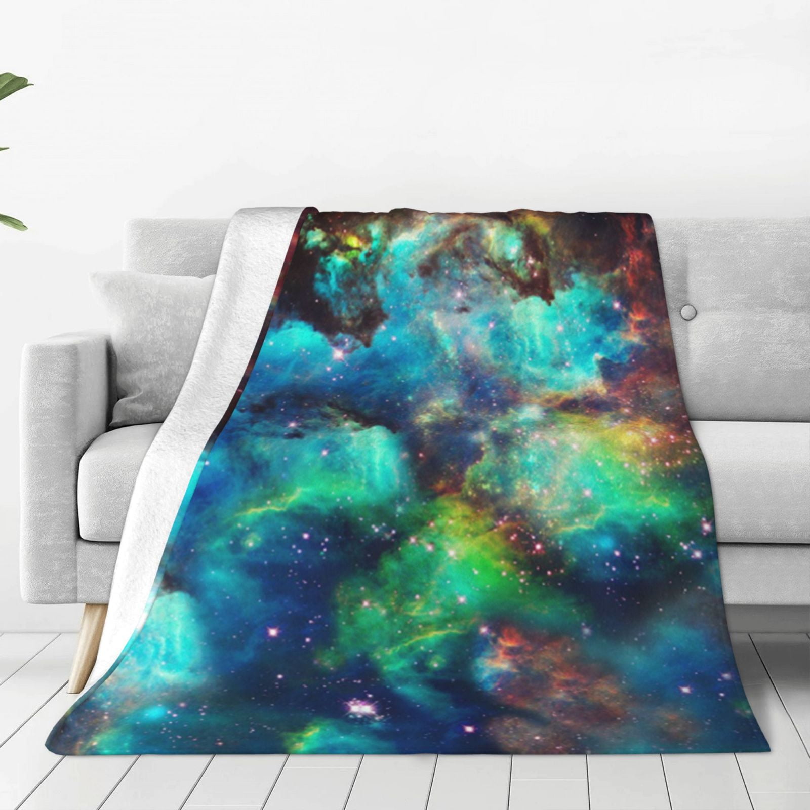 Star Galaxy Blanket Soft Comfortable Blanket for Sofa Chair Bed Office 50