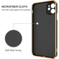 thumbnail image 5 of iPhone 11 Case,Phone Cases for iPhone 11,Slim Fit Soft 360° Ring Holder Kickstand Magnetic Car Mount Supported Easy Clean Shockproof Protective Cover for Apple iPhone 11 6.1" 2019,Black/Golden, 5 of 9