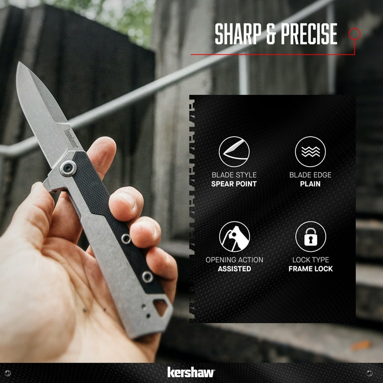 Swift Edge Folding Pocket Knife – EDC Assisted Opening Flipper Knife - TRUE