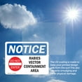 thumbnail image 6 of (2 Pack) Rabies Vector Containment Area Sign, 6 of 7
