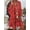 Red, variant on U.Vomade New Long Sleeve Printed Large Size Beach Dress Fashion Casual Robe Elegant Loose and Comfortable Dress Suitable for Travel, Party, Family Dinner