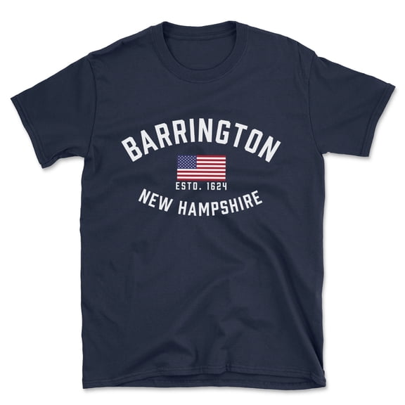 Barrington New Hampshire Patriot Men's Cotton T-Shirt