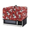 thumbnail image 7 of TSOVTHRID Snowman Snowflake Star Print Microwave Oven Dust Cover Dust-Proof Sturdy Microwave Oven Cloth Cover Small Appliance Protector for Kitchen Christmas Decor, 18.25"W x 14.5"D x 11"H, S, 7 of 7