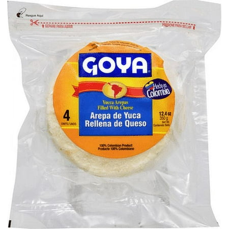 Goya Yuca Arepas Filled with Cheese, 4ct, 12.4 oz